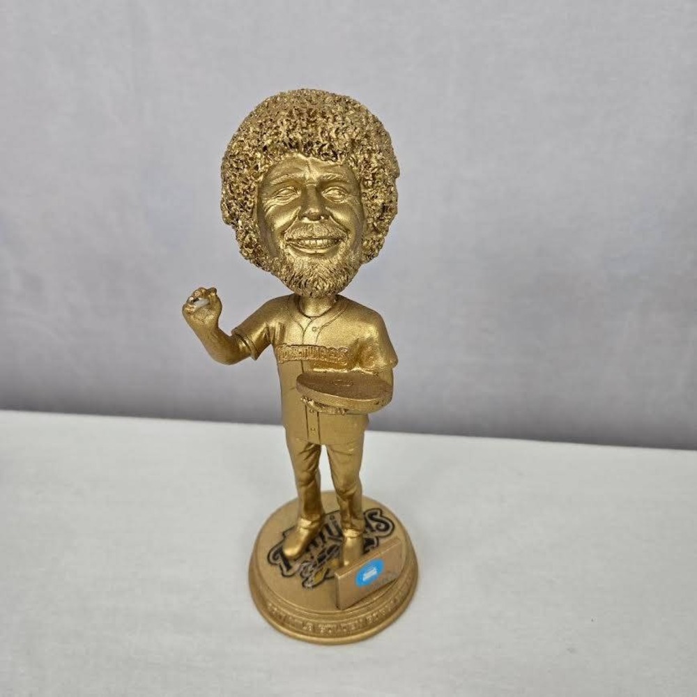 Bob Ross 2017 MiLB Golden Bobblehead Winner Daytona‎ Tortugas Gold SGA Rare MILB
